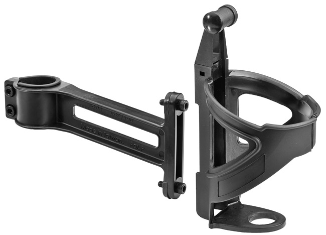 Флягодержатель CB-1427 на раму, пластиковый, чёрный 550056