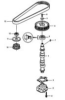 Масляный насос распредвала 4-Х ТАКТНОГО ПЛМ MERCURY 9.9 Серийный номер от 0P325500 и выше