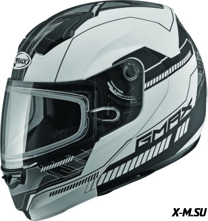 Шлем GM MD04 MODULAR Elect black/white