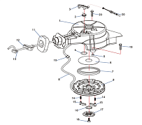 РУЧНОЙ СТАРТЕР 4-Х ТАКТНОГО ПЛМ SEANOVO F5BMS