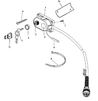 Набор ключей, дросселей и рупоров, 15000A14 4-Х ТАКТНОГО ПЛМ MERCURY 60 Серийный номер от 1C050252 и выше