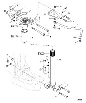 Рулевой рычаг 4-Х ТАКТНОГО ПЛМ MERCURY 30 Серийный номер от 1C109093 и выше