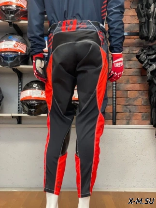 Штаны кроссовые HETOSHI DEMURE TYPE-3 цв, Красно-черный р.XL