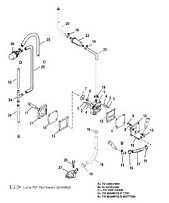Топливный насос (ручной) 2-Х ТАКТНОГО ПЛМ MERCURY 50EO Серийный номер от 9973100 до 0P016999
