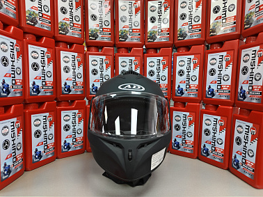 Шлем модуляр HETOSHI X-202 (светополоса,USB-кабель,встр.батарея) цв. Черный матовый р.M  