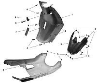 Облицовка нижняя СКУТЕРА STELS TACTIC 100