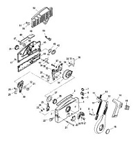 Дистанционное управление 4000, боковое крепление 4-Х ТАКТНОГО ПЛМ MERCURY 4 Серийный номер от 0P401000 и выше
