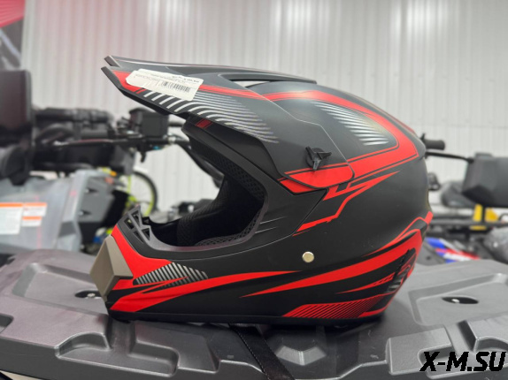 Шлем кроссовый HETOSHI AD3-5  цв. Черно-оранжевый  р. M