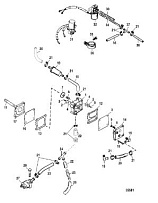 Топливный насос (электрический) 2-Х ТАКТНОГО ПЛМ MERCURY 60 Серийный номер от 9973100 до 0P016999