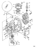 Блок цилиндров 2-х тактного ПЛМ MERCURY Jet 25 Серийный номер от 0N088578 и выше