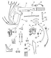 Набор переоборудования ручки румпеля, электрический - 889246A86 4-Х ТАКТНОГО ПЛМ MERCURY 9.9 Серийный номер от 0P325500 и выше