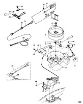 Магнето и компоненты зажигания 2-х тактного ПЛМ MERCURY 5 M Серийный номер от 0P017000 до 0P400999