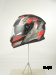 Шлем модуляр HETOSHI FF935 Shogun цв.Черно-серо-красный  Матовый  р.L