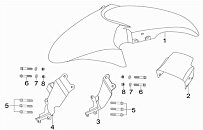 Переднее крыло МОТОЦИКЛА Racer RC200 CS Skyway