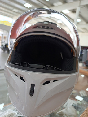 Шлем модуляр HETOSHI X-202 (светополоса,USB-кабель,встр.батарея) цв. Белый р. M