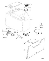 Верх капота 2-Х ТАКТНОГО ПЛМ MERCURY 75 Серийный номер от 0G760300 до 0T979999