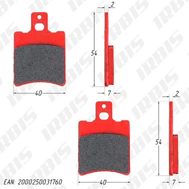 Колодки тормозные дисковые Yamaha высокие MALOSSI 629083 MHR 